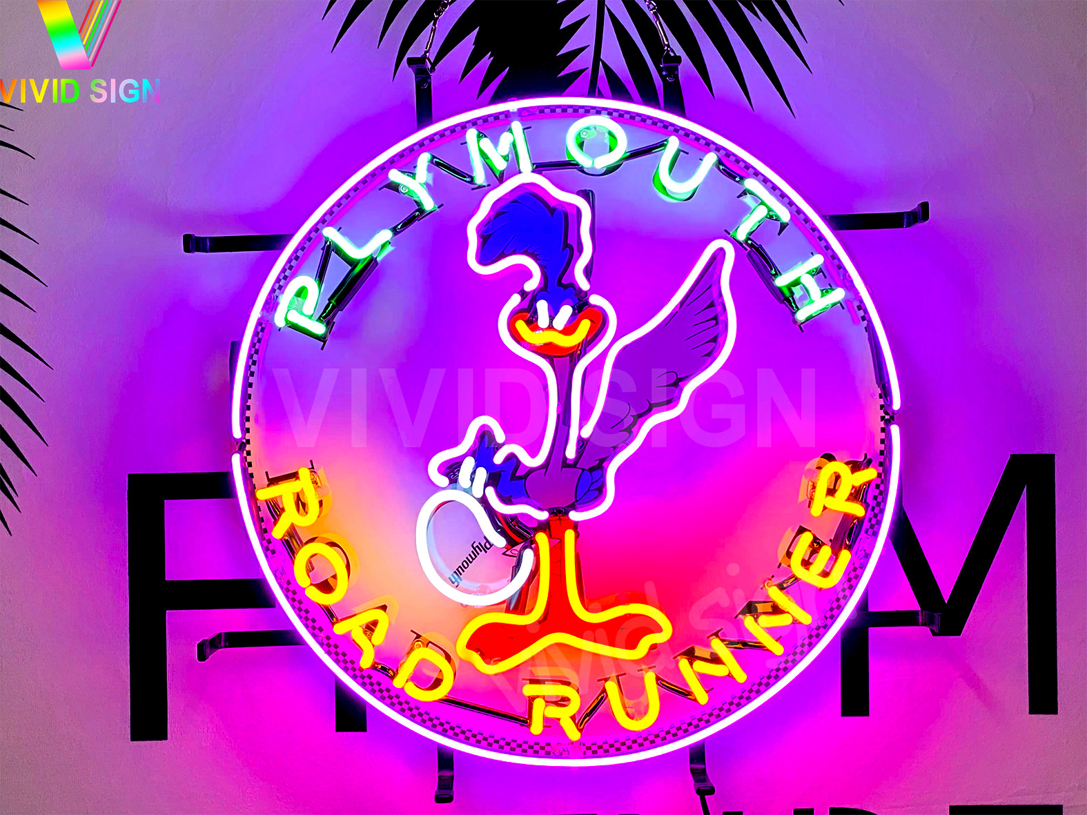 Plymouth Road Runner Garage Neon Light Sign Lamp 20\