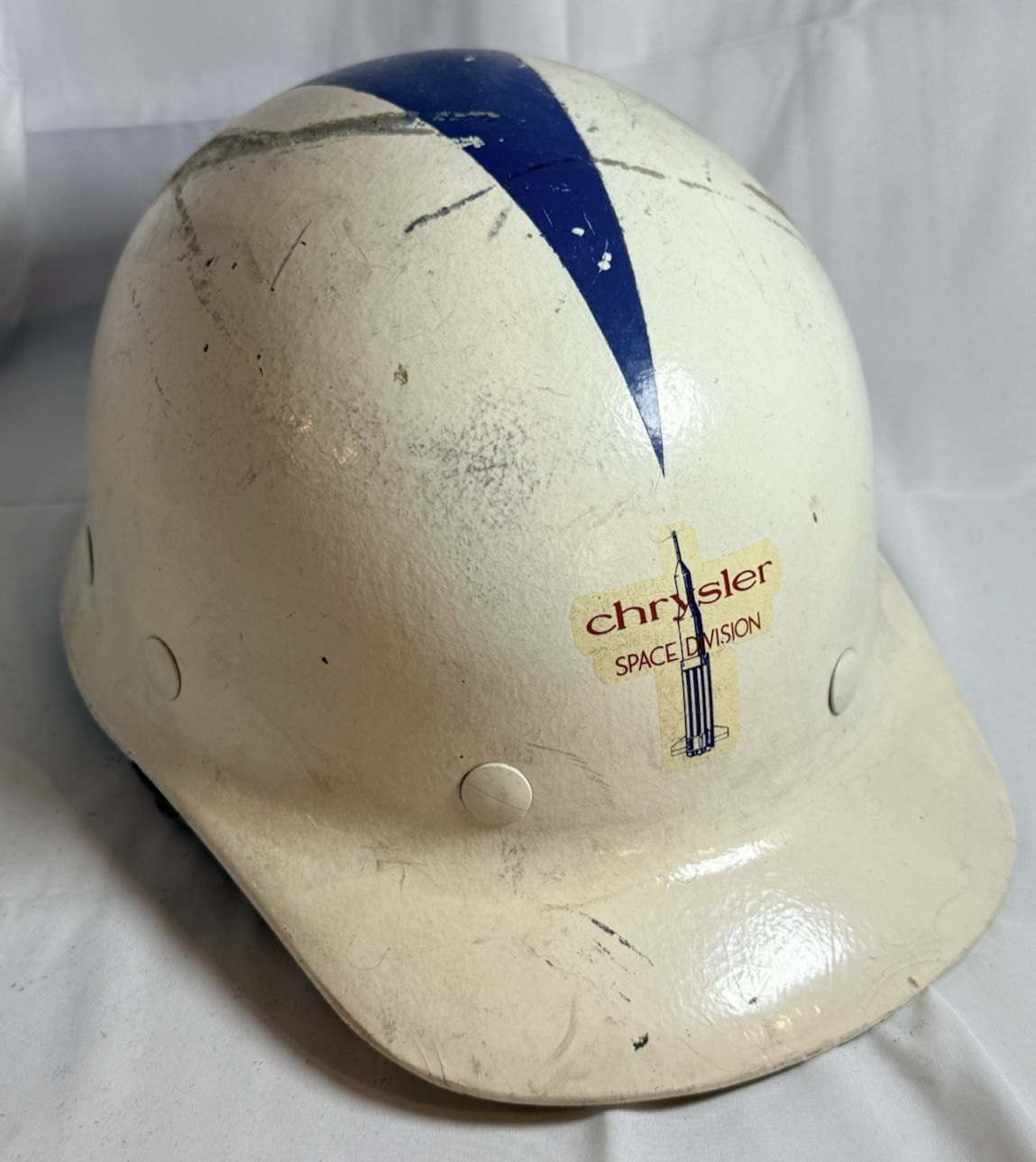 Vintage CHRYSLER SPACE DIVISION Hard Hat - 1960s NASA Redstone Jupiter Saturn