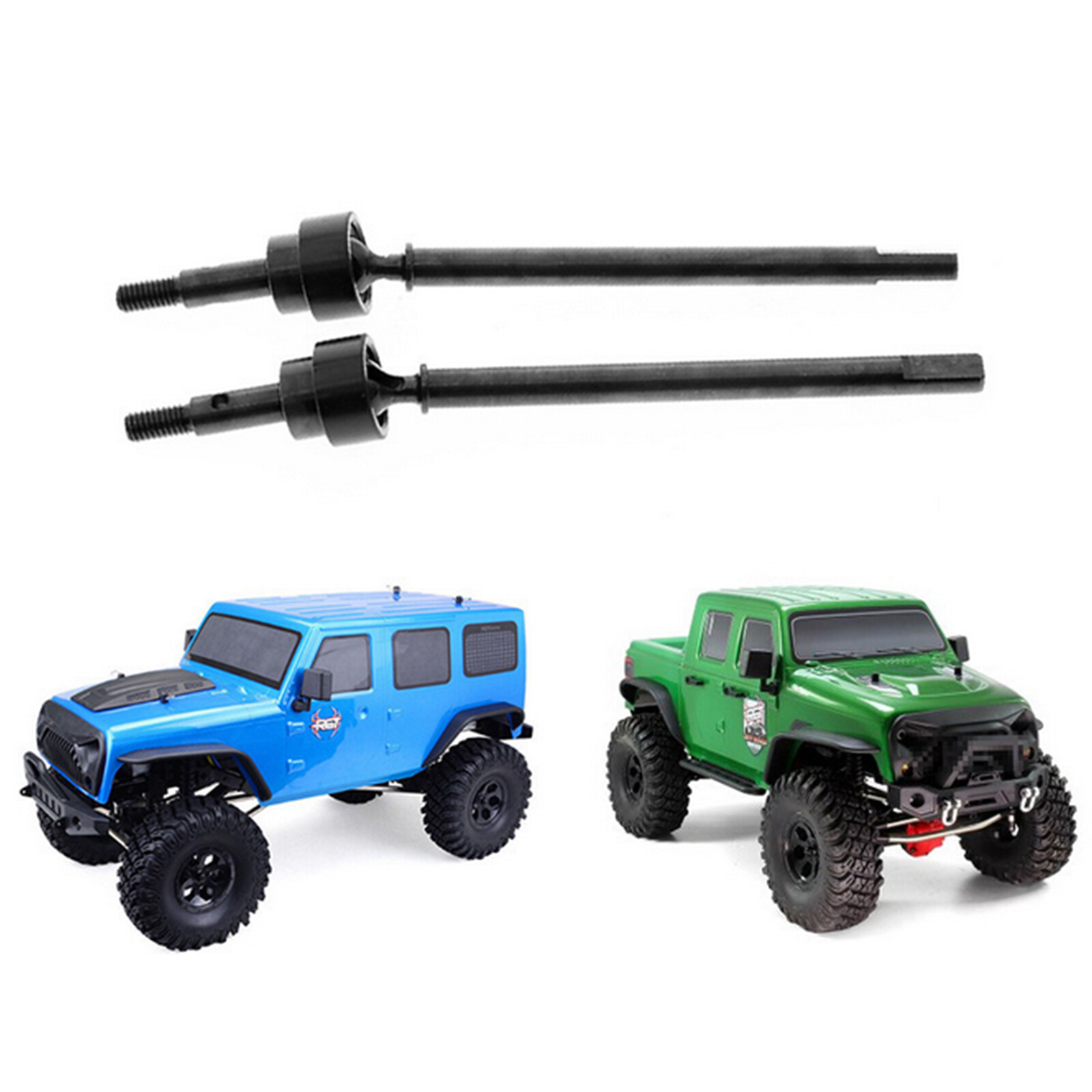 2pcs Metal Front Axle Drive Shaft CVD P860015 for 1/10 RGT 86100 RC Crawler Car