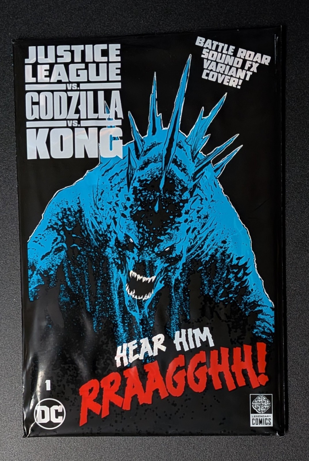 Justice League vs Godzilla vs Kong #1 Godzilla Roar Sound FX Variant Polybagged