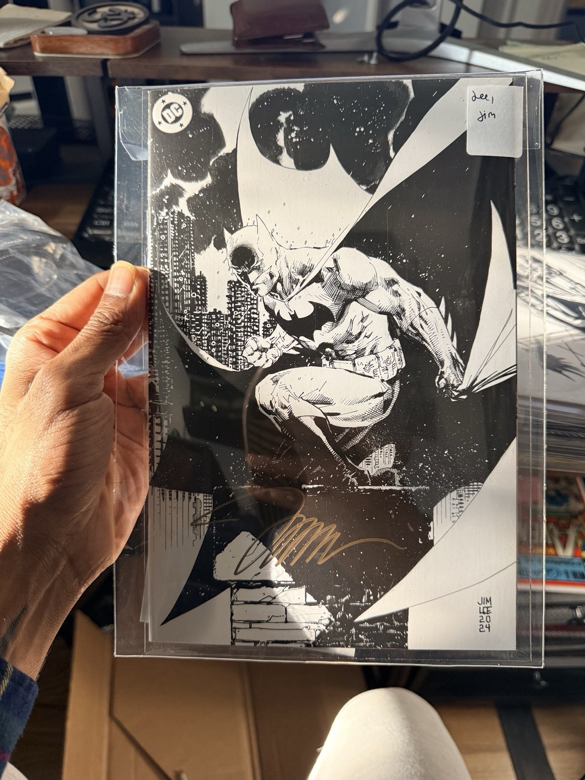 🔥 BATMAN #158 SDCC 2025 JIM LEE B&W VIRGIN LTD 500 SIGNED JIM LEE HUSH 2