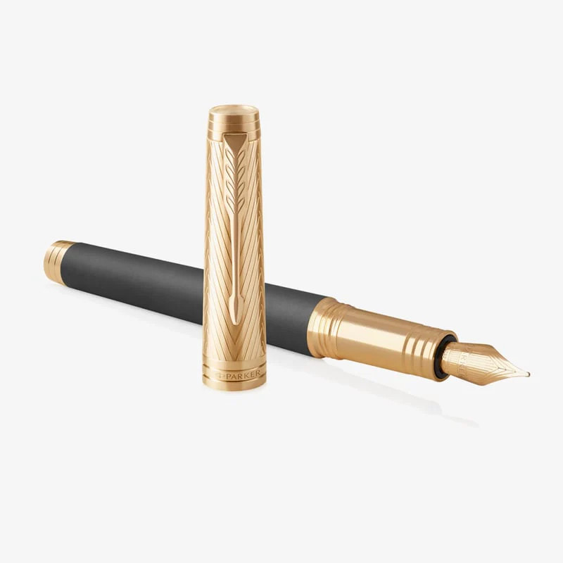 Parker Premier Storm Gray Medium Fountain Pen (1931435)