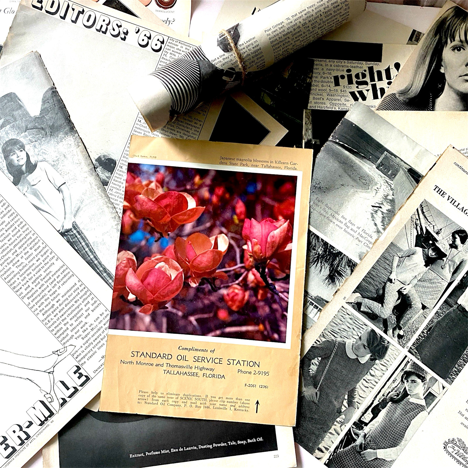Vintage 1960s Magazine Pages Mixed Media Lot Junk Journal Collage Scrapbook 30pc