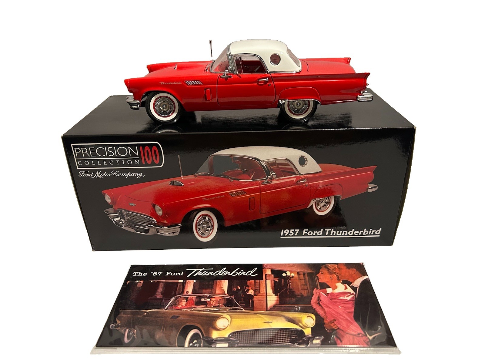 Precision Miniatures 1:18 1957 Ford Thunderbird Red Hardtop Diecast