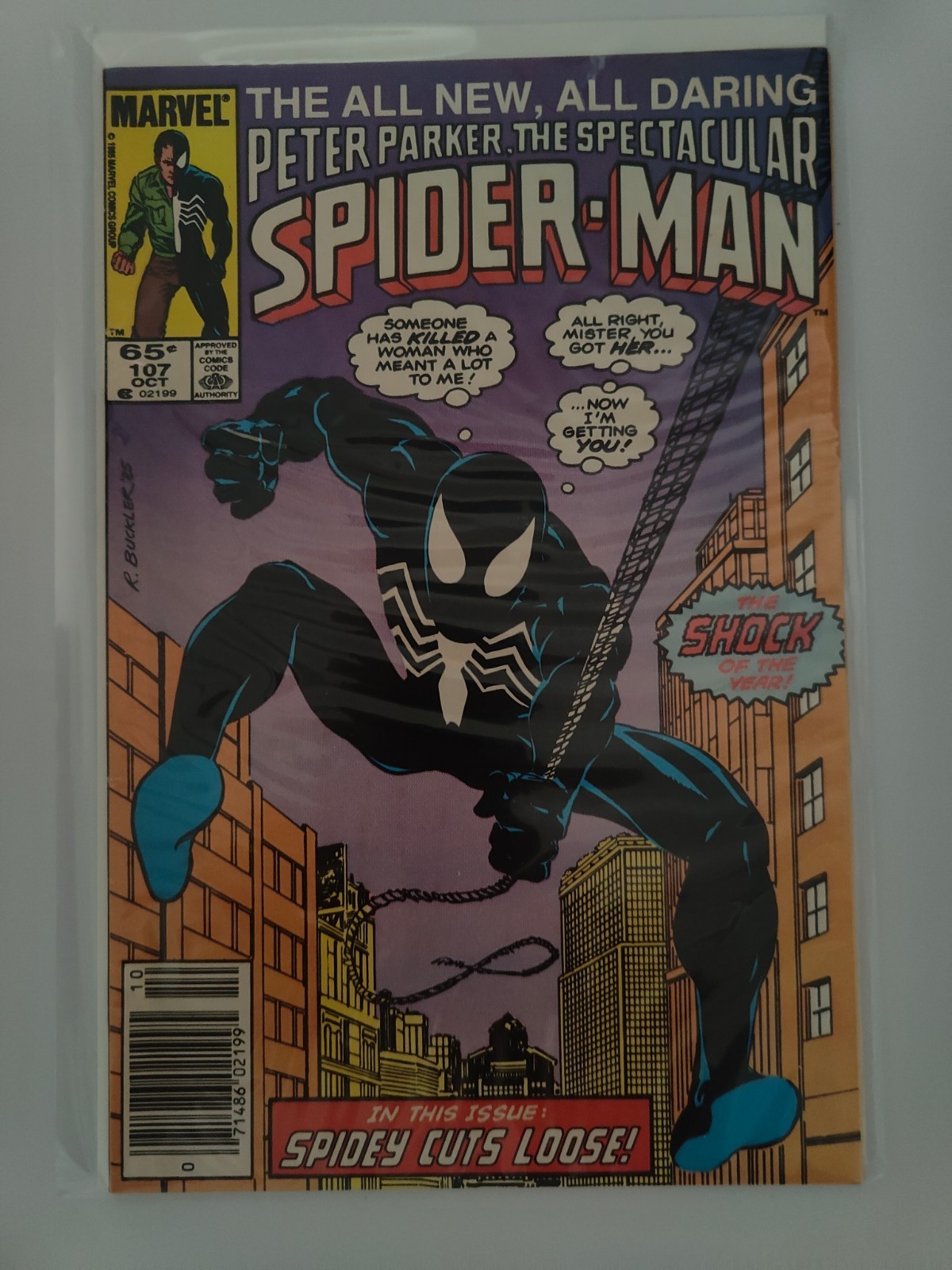 Spectacular Spider-Man # 107  🔑 Newsstand - 1st Sin Eater High Grade- NM