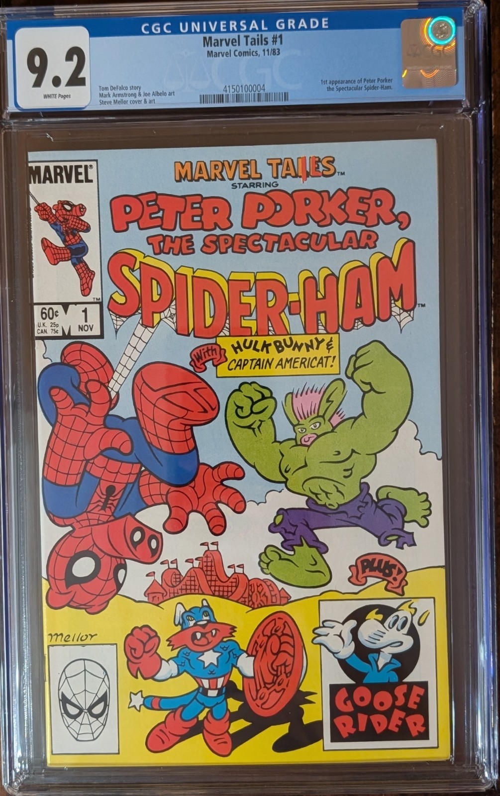Marvel Tails 1 CGC 9.2 NM- (Marvel, 1983) 1st Peter Porker/Spider-Ham