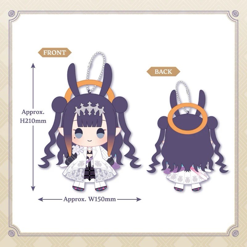 US SELLER:Hololive EN Ninomae Ina'nis Birthday Celebration 2025 Plushie Keychain