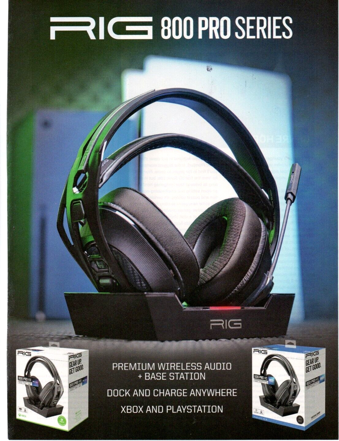 2022 Video Game PRINT AD ART - RIG 800 Pro Series Headphones XBOX Playstation