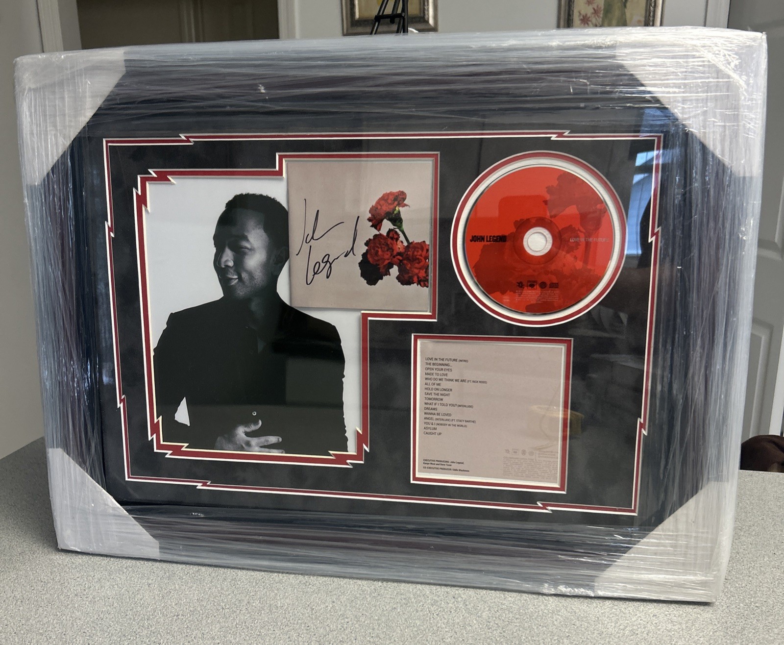 John Legend CD Signed Autographed Authenticated Framed Love In The Future
