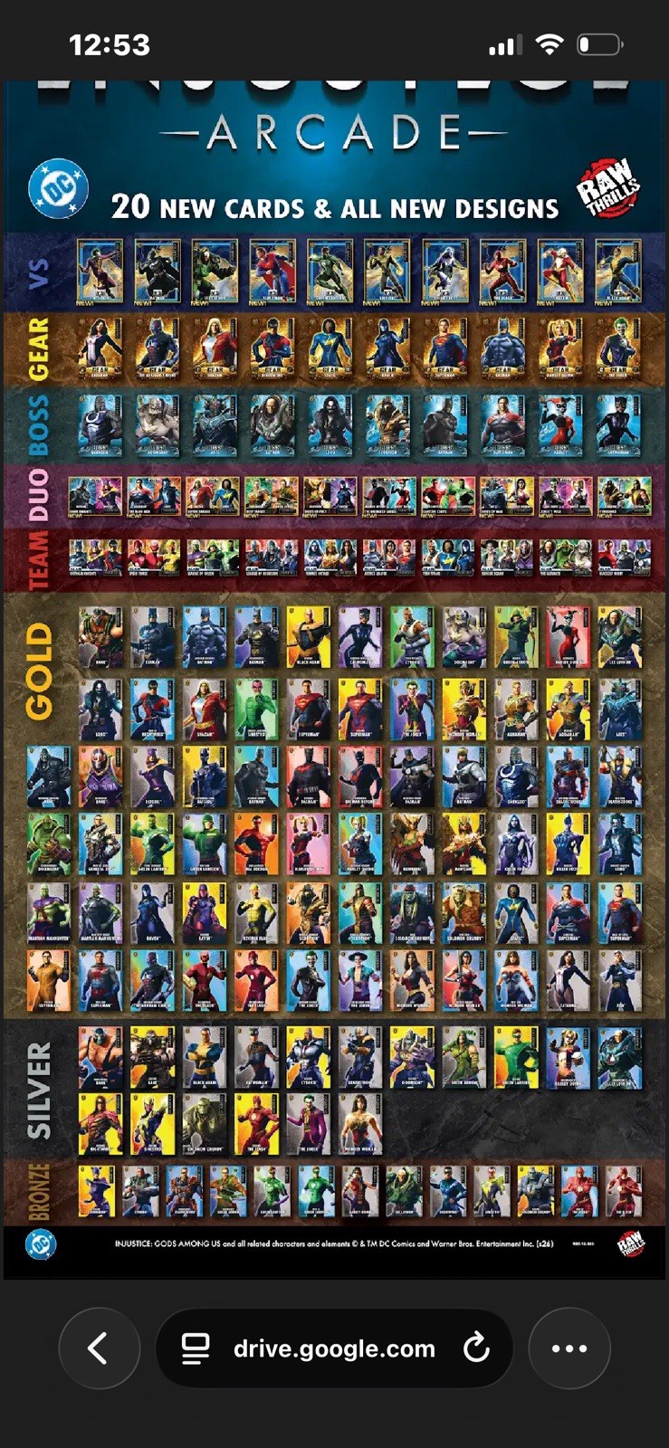 (NEW)DC Injustice Gods Among Us Arcade Series 5 Complete Set (150)MATTE(NEW)