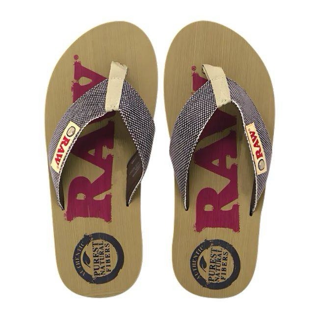 NEW RAW Rolling Papers FLIP FLOP Sandals MENS SIZE 8 US