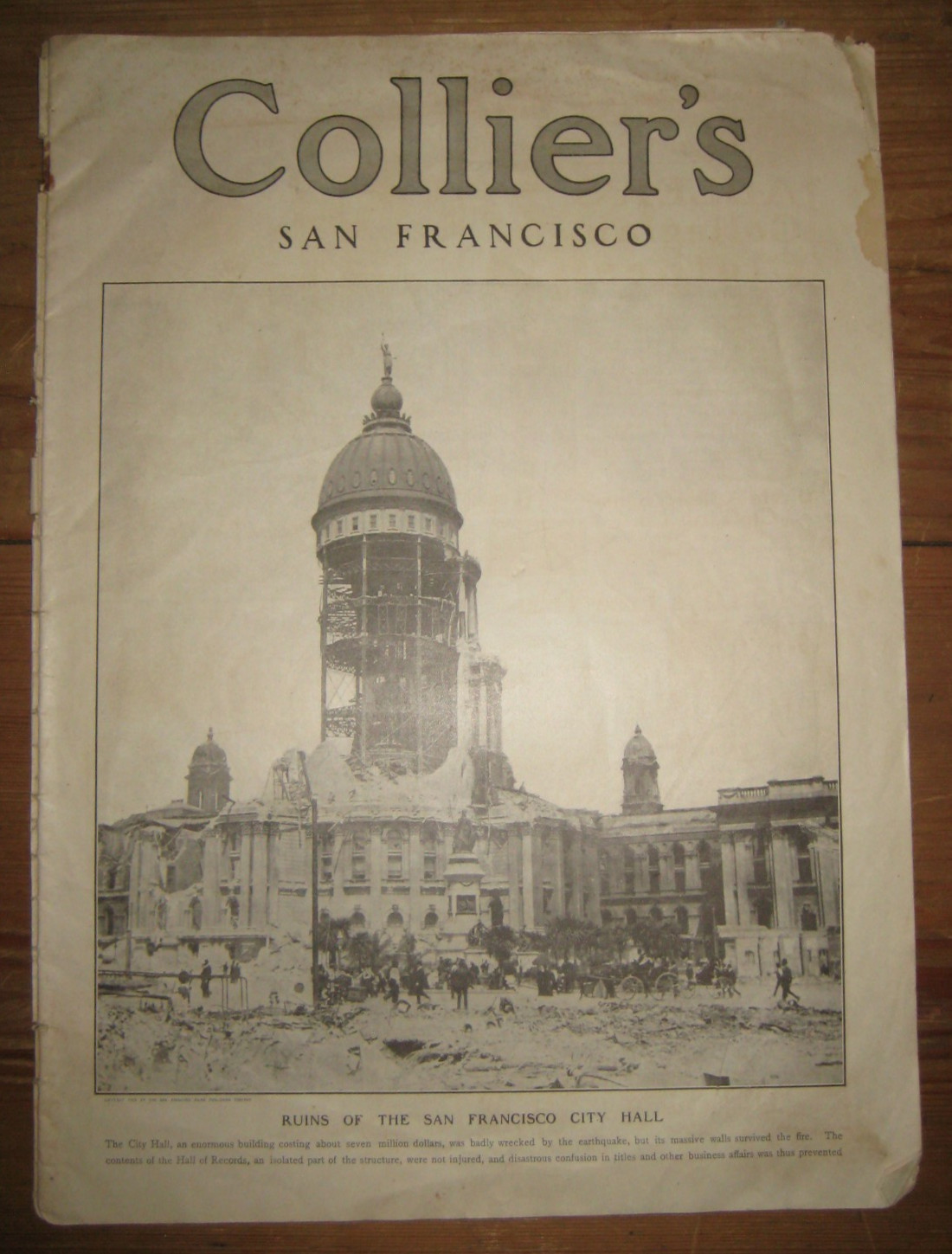 May 5, 1906, Collier's Magazine, San Francisco Earthquake And Fire