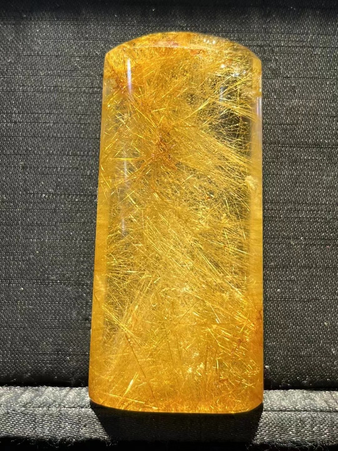 70*33*19mm A++ Natural Gold Rutilated Quartz Titanium Crystal Pendant