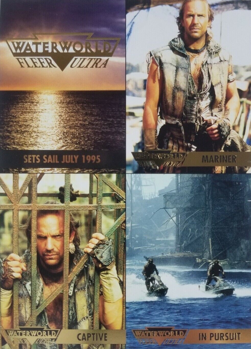 WATERWORLD FLEER ULTRA 1995 MASTER SET KEVIN COSTNER