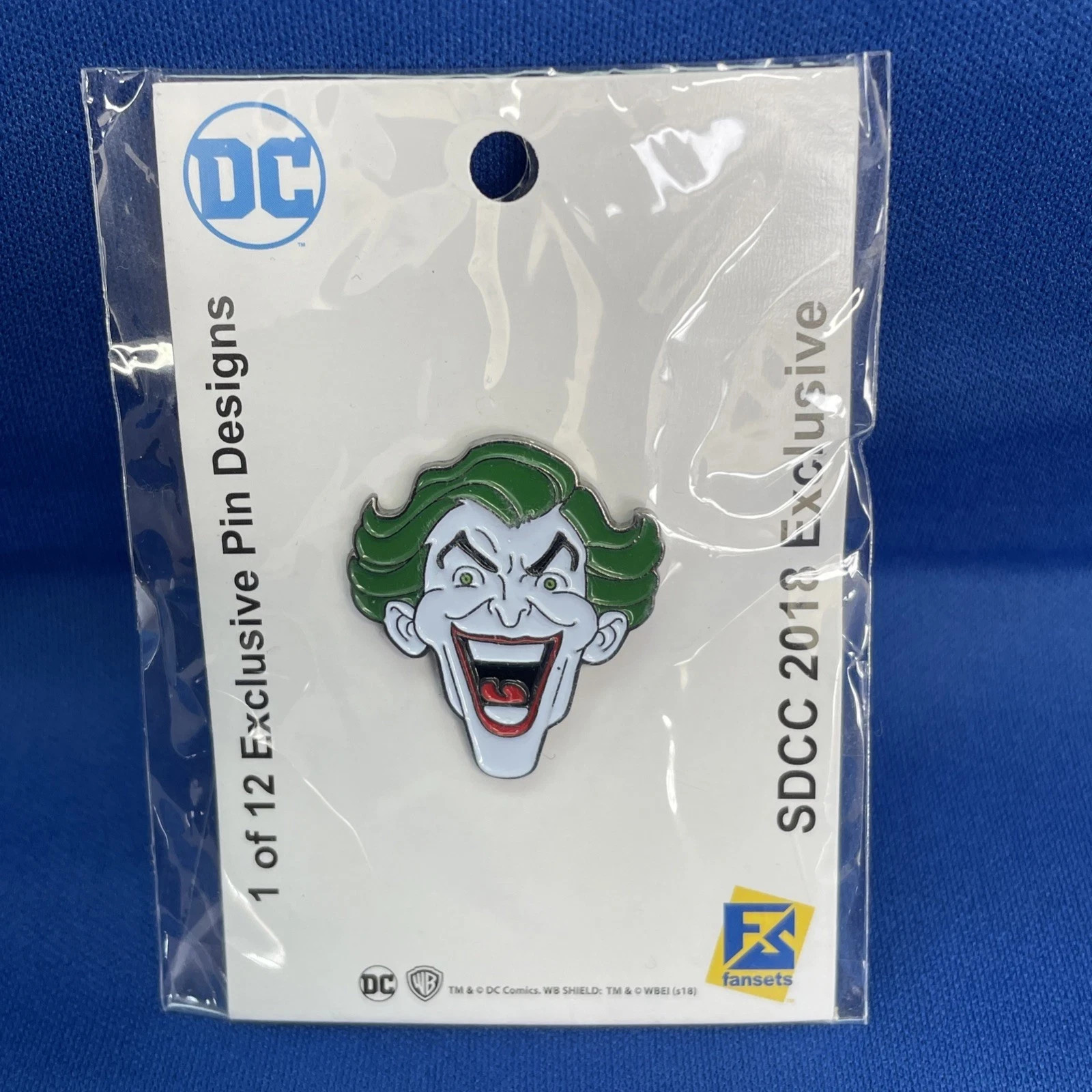 SDCC 2018 Exclusive DC Detective Comics Character Enamel Pin The Joker