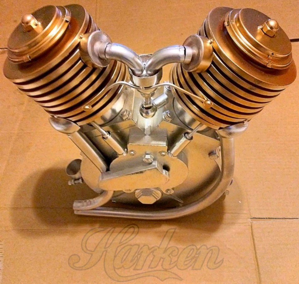 1906 HARLEY REPLICA VTWIN DECOR ENGINE Motor Only FULL SCALE BOARD TRACK INDIAN 