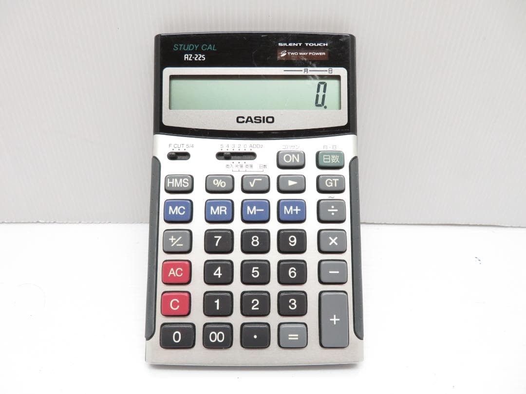 Casio STUDY CAL solar calculator AZ-22S 12 digits/day calculation/constant #c18c