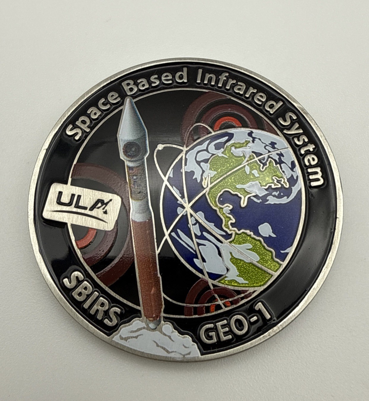 Space Based Infrared System SBIRS GEO-1 Atlas Challenge Coin A1