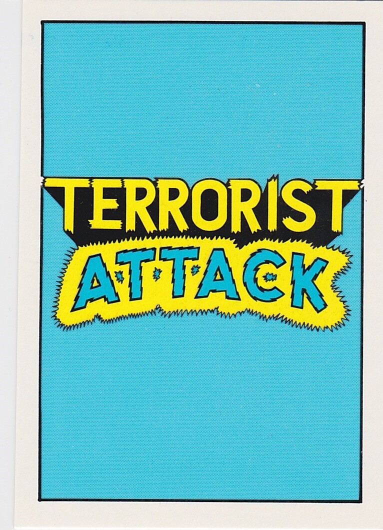 1987 TERRORIST ATTACK SINGLE TRADING CARDS *YOU PICK**