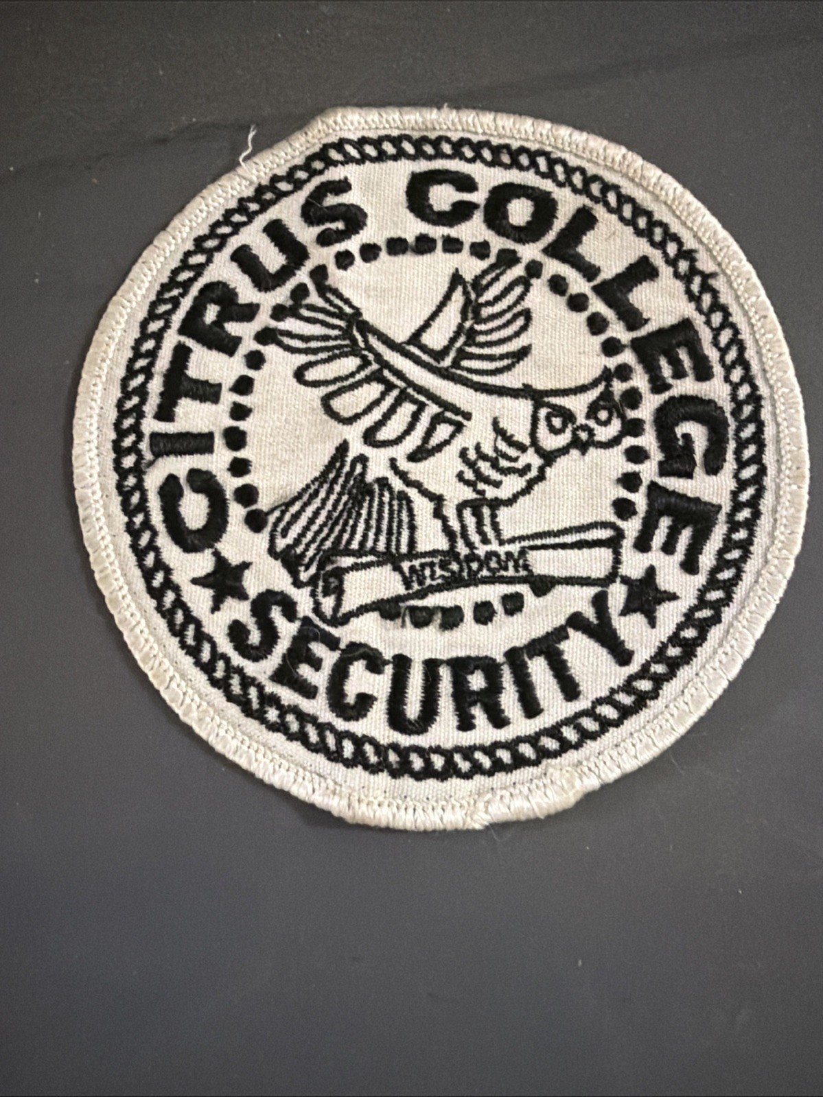 CALIFORNIA CA CITRUS COLLEGE CAMPUS Glendora/ Azusa SHOULDER PATCH OLD ISSUE