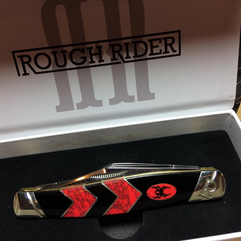 Rough Rider Black Widow Stockman 4 1/4