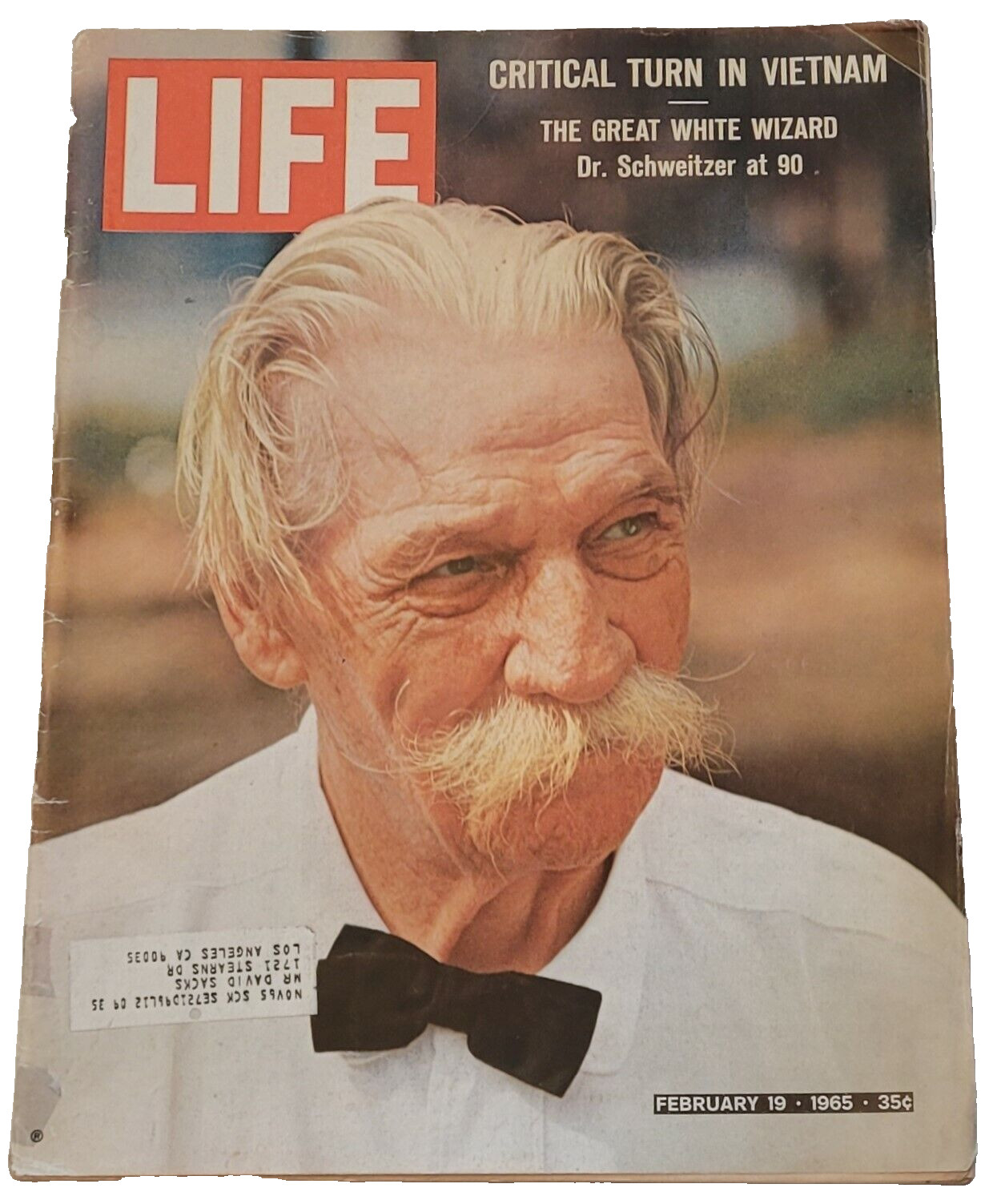 February 19, 1965 LIFE Magazine Schweitzer 2/65 Old ads ad Feb  20 