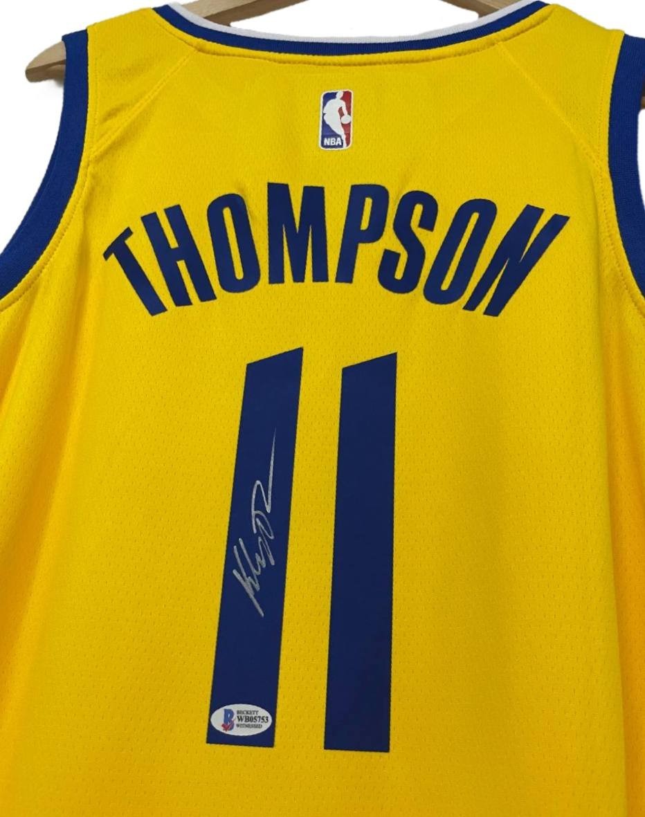 Klay Thompson hand signed jersey The BAY Beckett COA