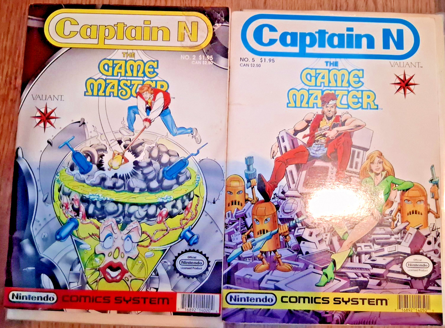Captain N Game Master 2 &5 Nintendo NES Valiant Comics Lopez Samus Layton Icarus