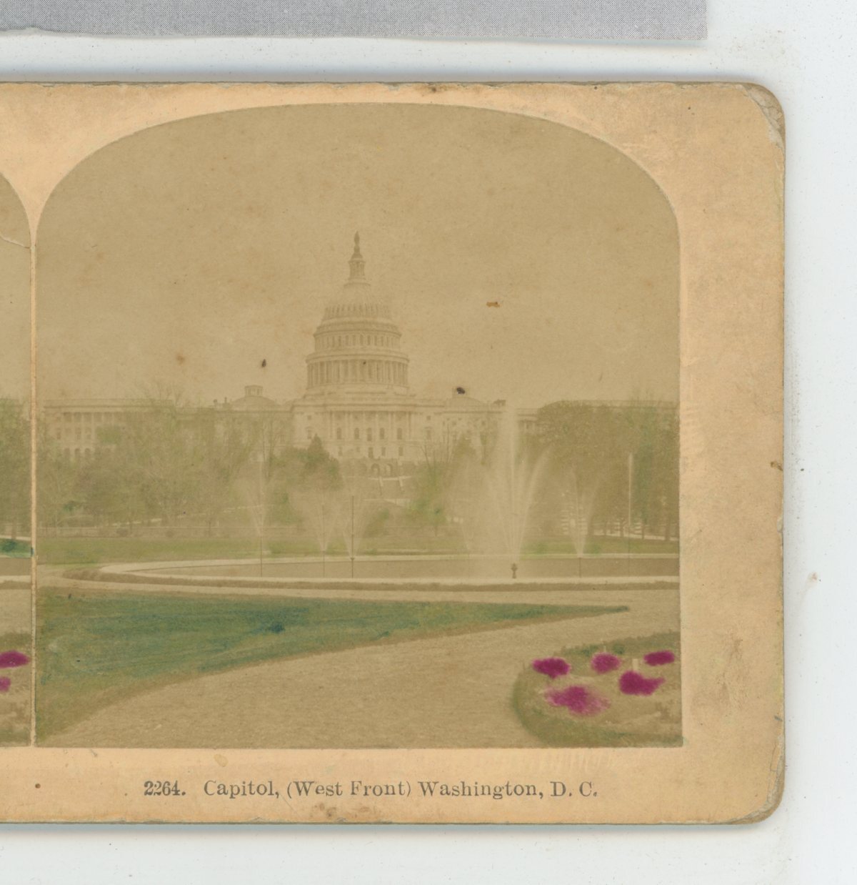 West front of Capitol Washington DC Kilburn Stereoview