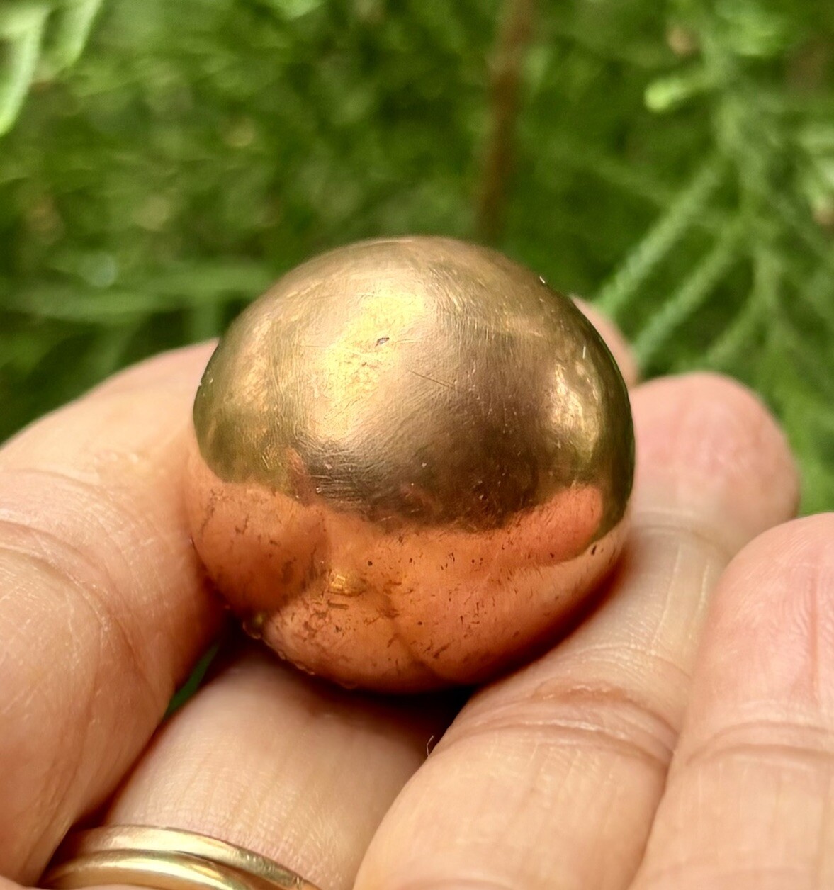 999 Pure Copper Ball, Solid Sphere, Chakra Healing, 1 Pc, 70 gm, 25 mm 1 inch