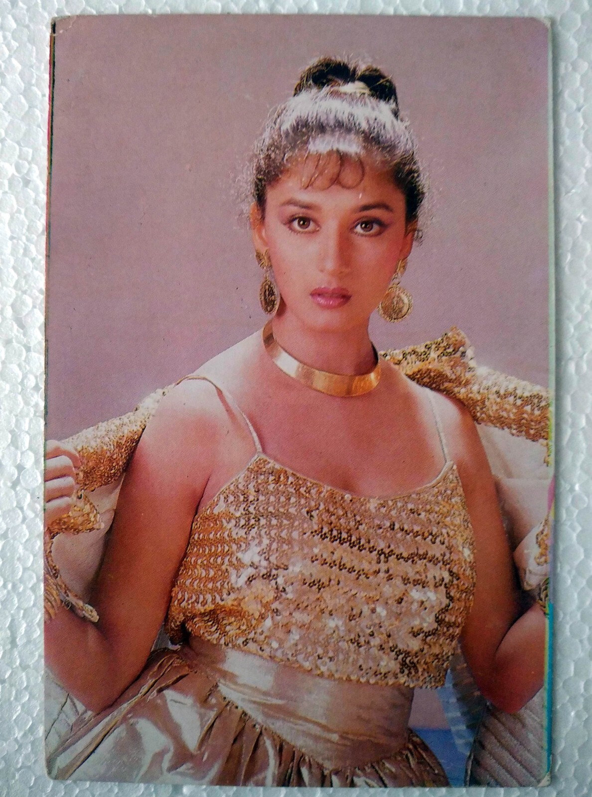 Bollywood Actor Madhuri Dixit Rare Old Original Post card Postcard India Star
