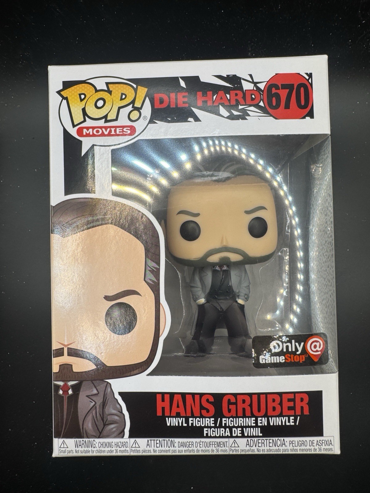 Funko Pop Movies Die Hard Hans Gruber GameStop Exclusive Vinyl Figure #670