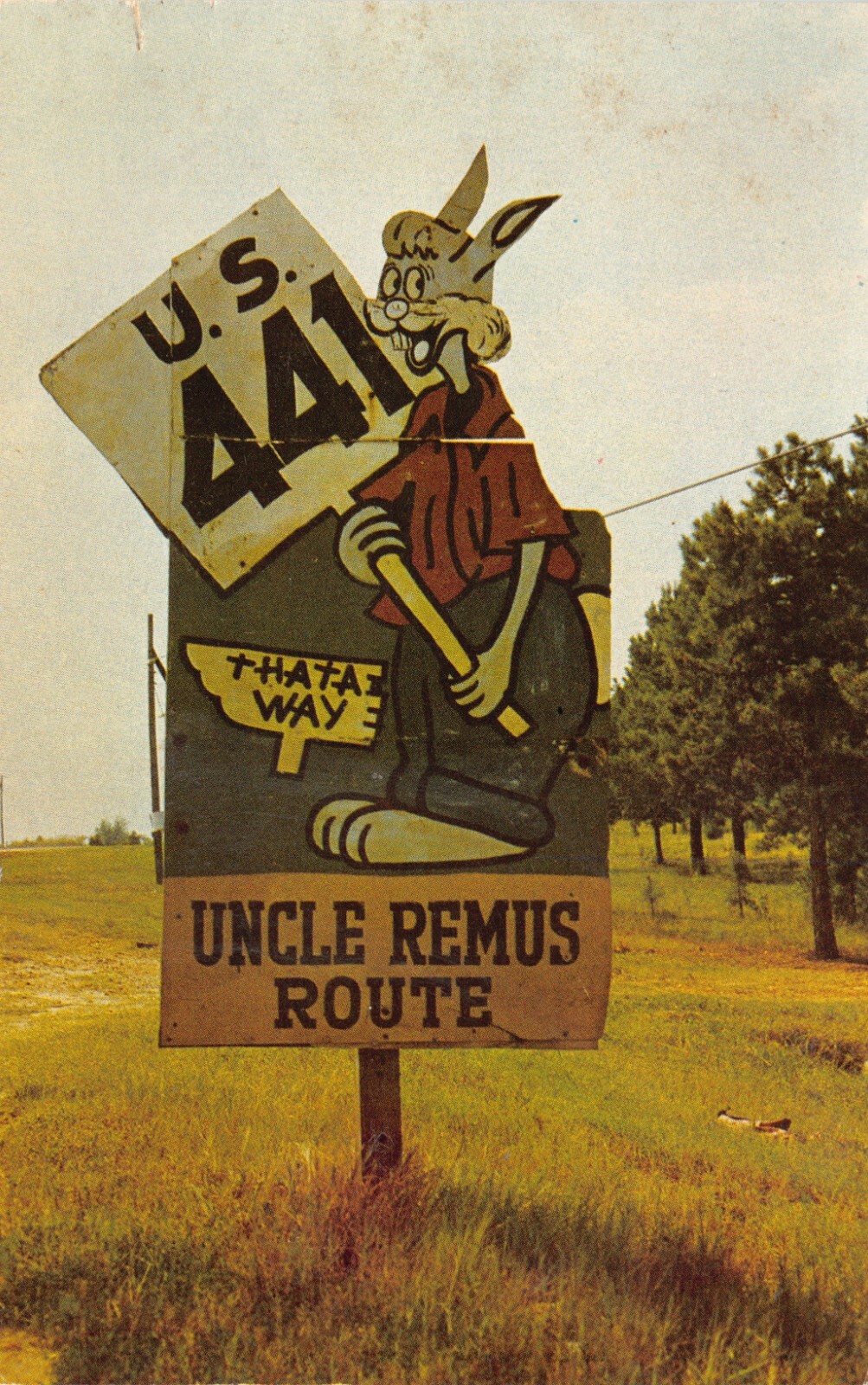 GA~GEORGIA~EATONTON~U.S. 441 UNCLE REMUS ROUTE MARKER THROUGH GEORGIA