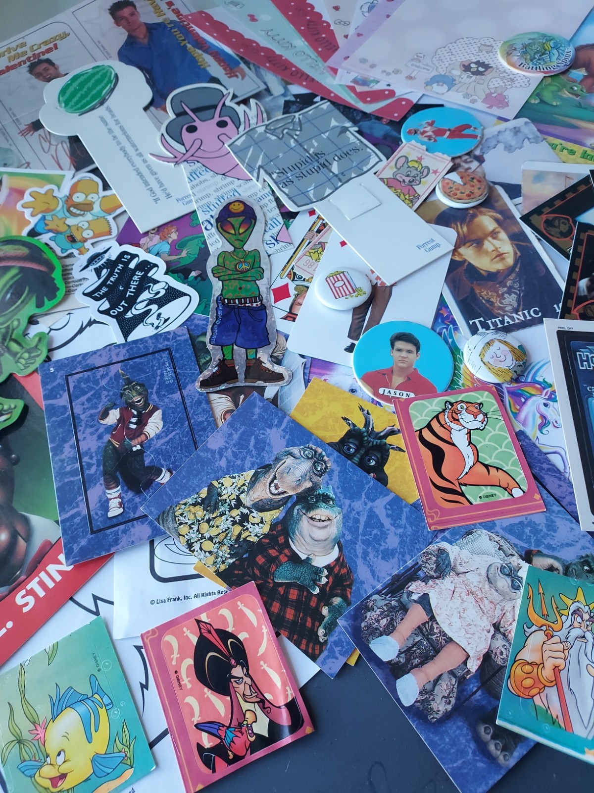 100+ Pc Ephemera Embellishment Pack 1990s Time Capsule Pop Culture Celebs