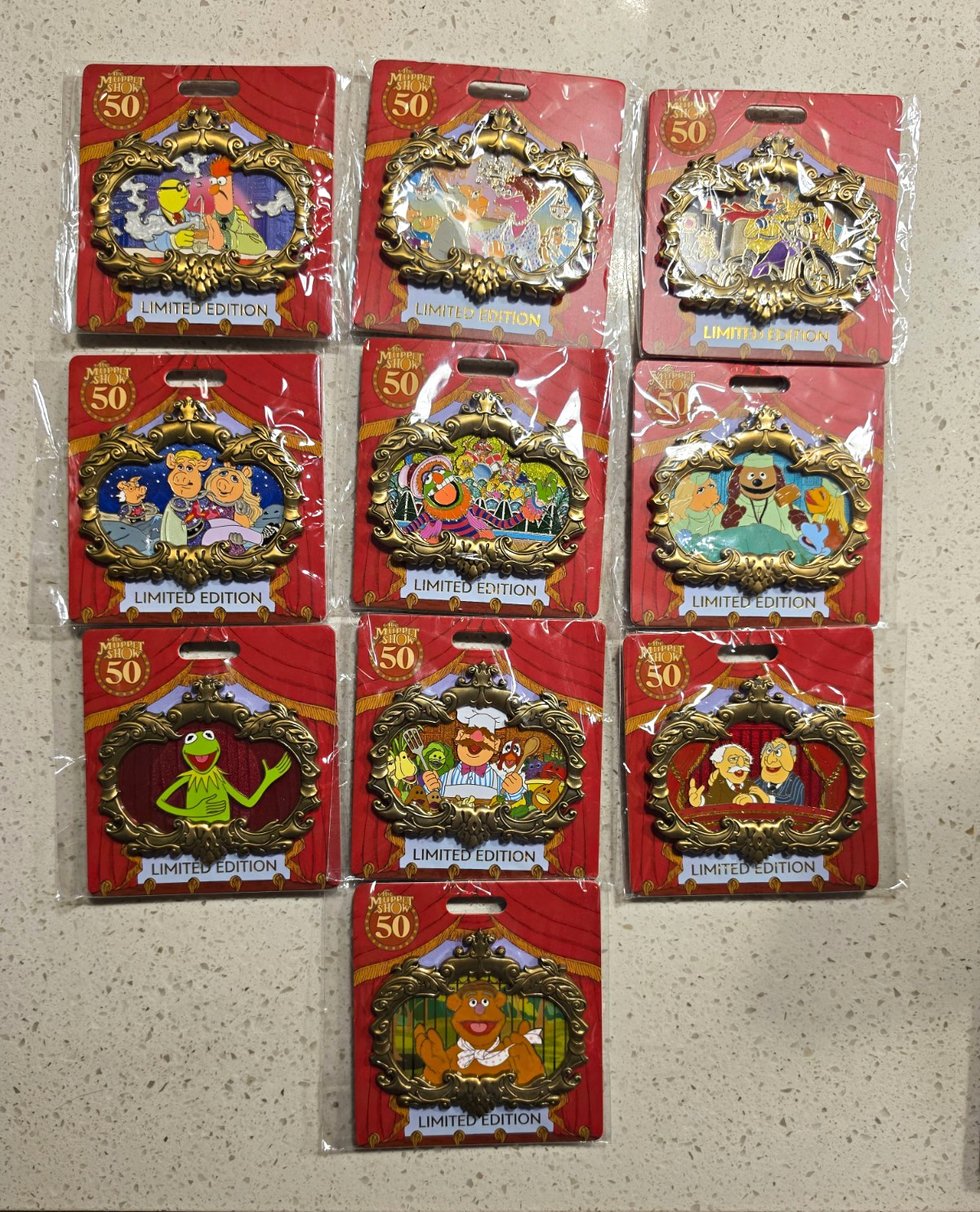 2026 D23 Disney The Muppets 50th Anniversary Limited Edition Pin set
