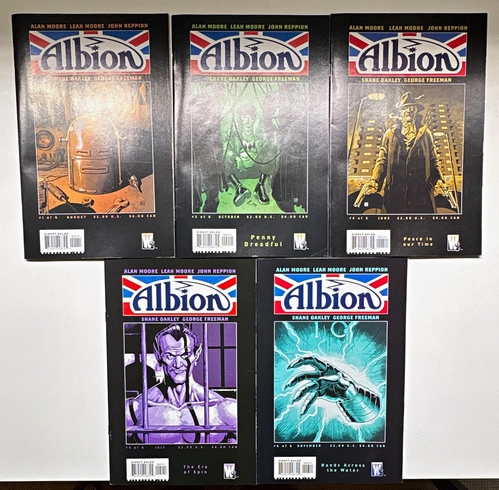 Albion Comic Lot (5) - WildStorm - Alan Moore, Leah Moore - Direct Sales