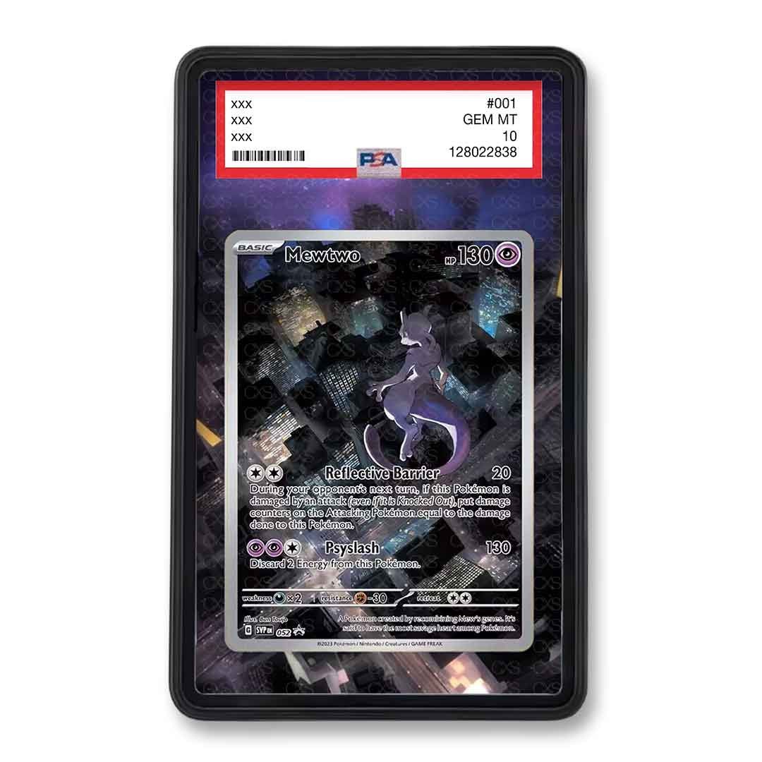 Shadow Mewtwo SVP 052 Black Star Promo Custom Extended Art Display Case