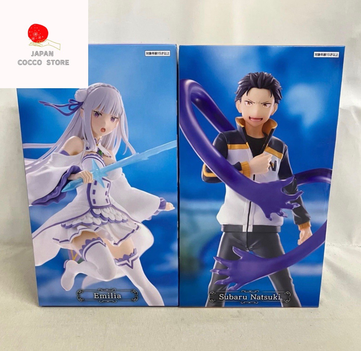 Re:ZERO Starting Life in Another World Emilia & Subaru Set JAPAN NEW