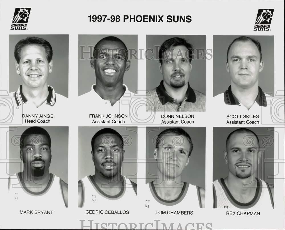 1997 Press Photo Phoenix Suns basketball head shots - srs00852