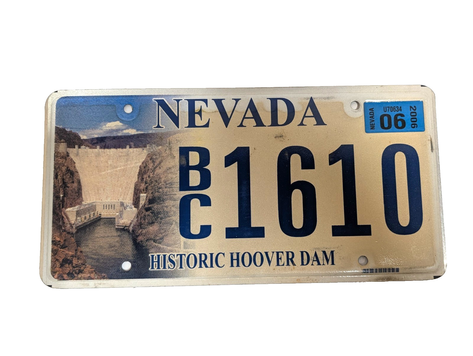 Nevada Historic Hoover Dam Specialty License Plate