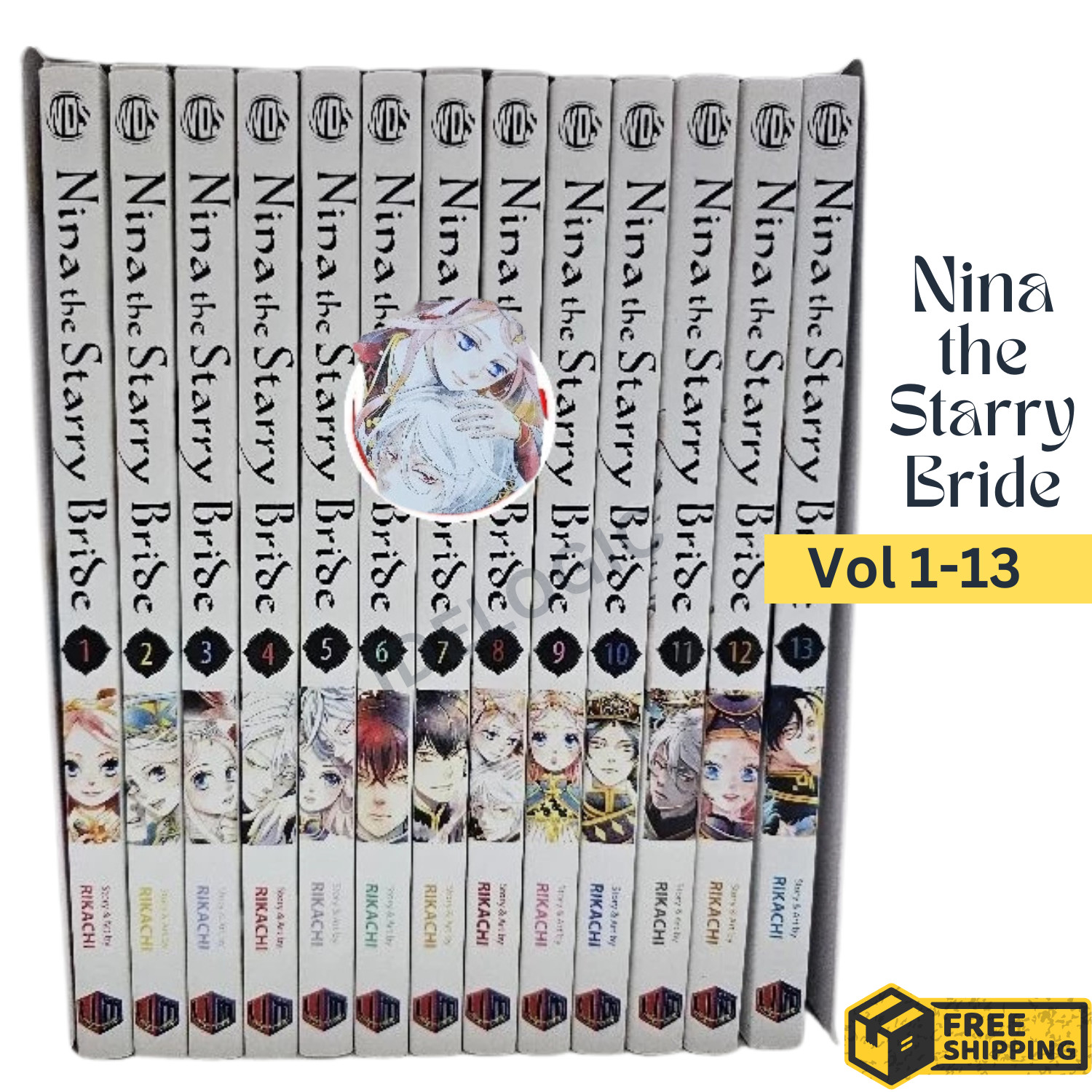 Nina the Starry Bride Manga English Comic Books by Rikachi  Vol 1-15 HALF SET