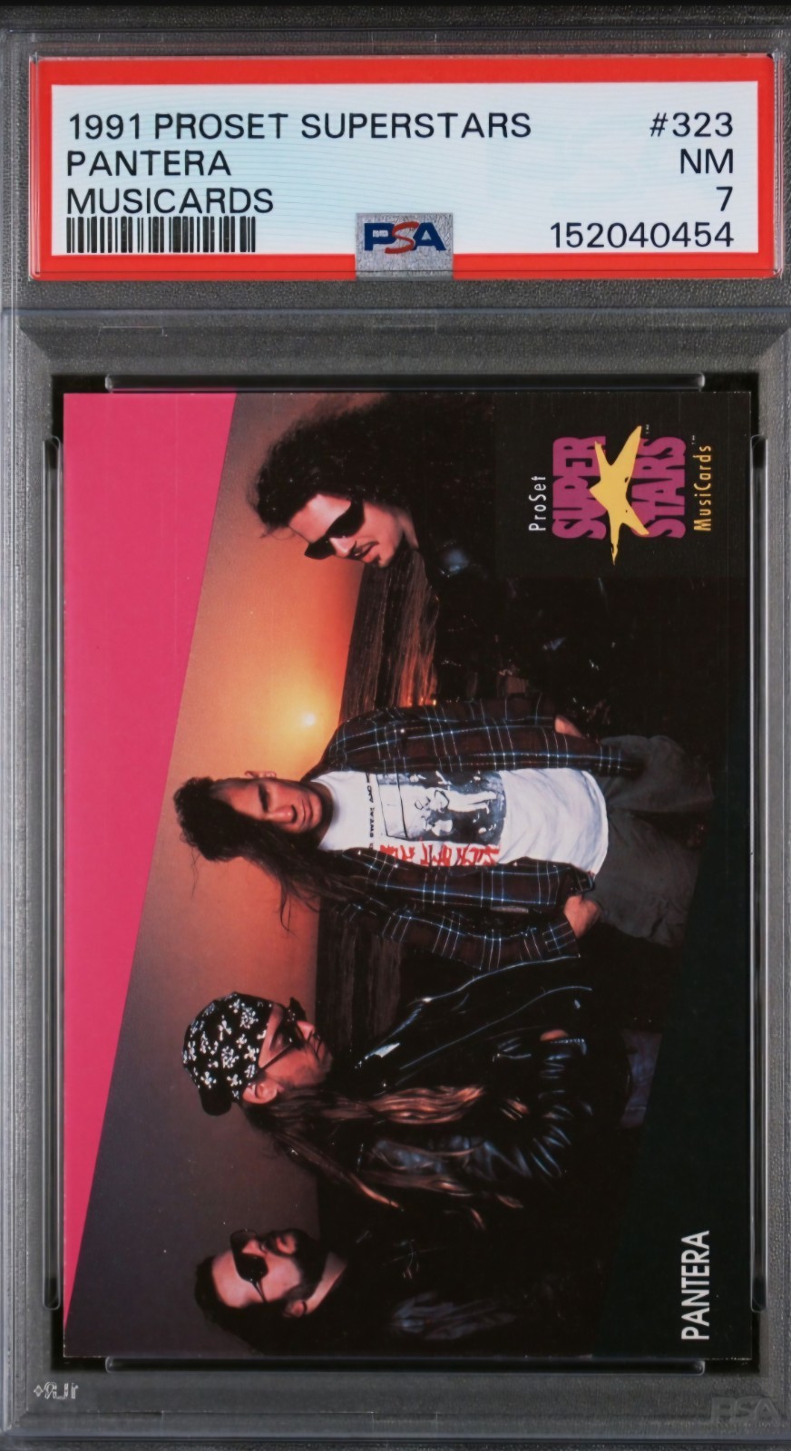 🤘Pantera 1991 PSA GRADED Pro Set Super Stars MusiCards newest style PSA Slab 🎸