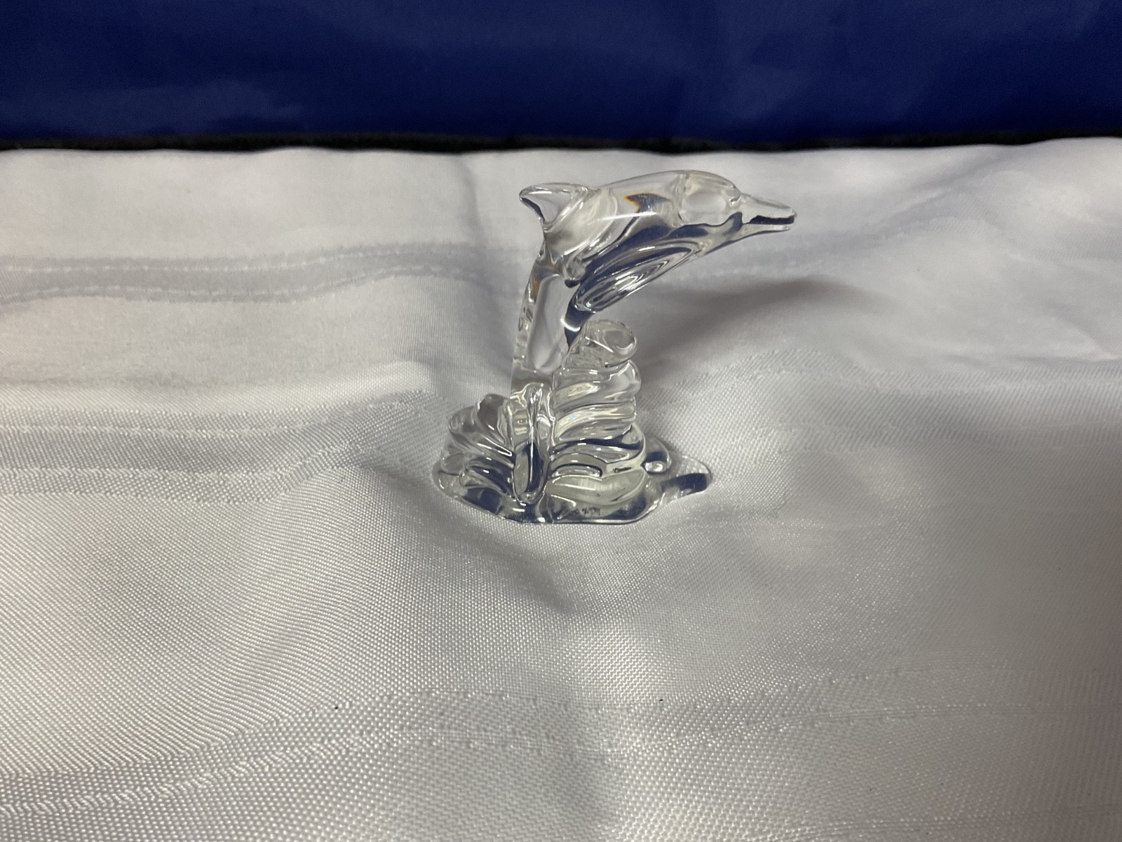 Lenox Clear Full Lead Crystal Dolphin Collectable Figurine -J4