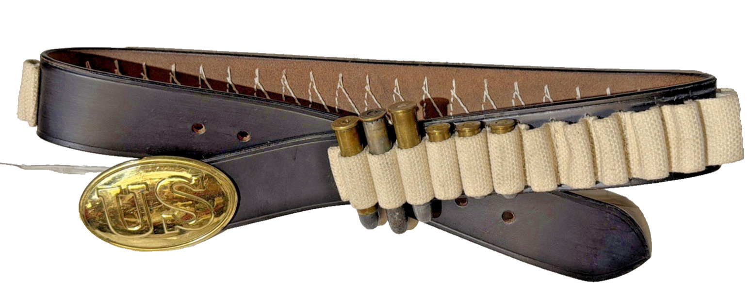 Fairweather Style Leather Cartridge BELT .45-70 (40-46 inch)  BELT ONLY