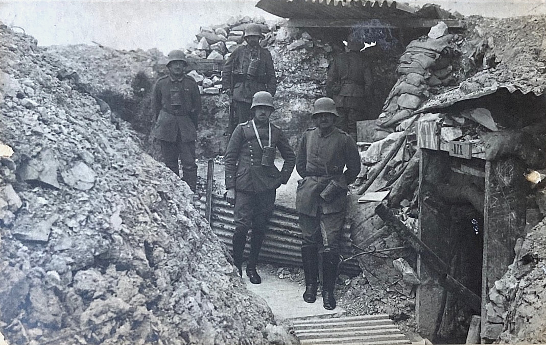 RARE WWI GERMAN REAL PHOTO POSTCARD (RPPC) – 1. TELEPHONSTATION IN LE FORNET