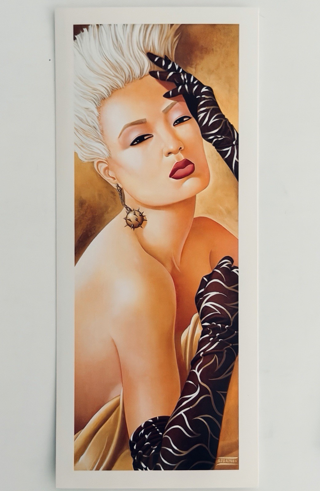 Vertical Curvz: Fury (1994) - Original 4x8 Art Print by John Zeleznik