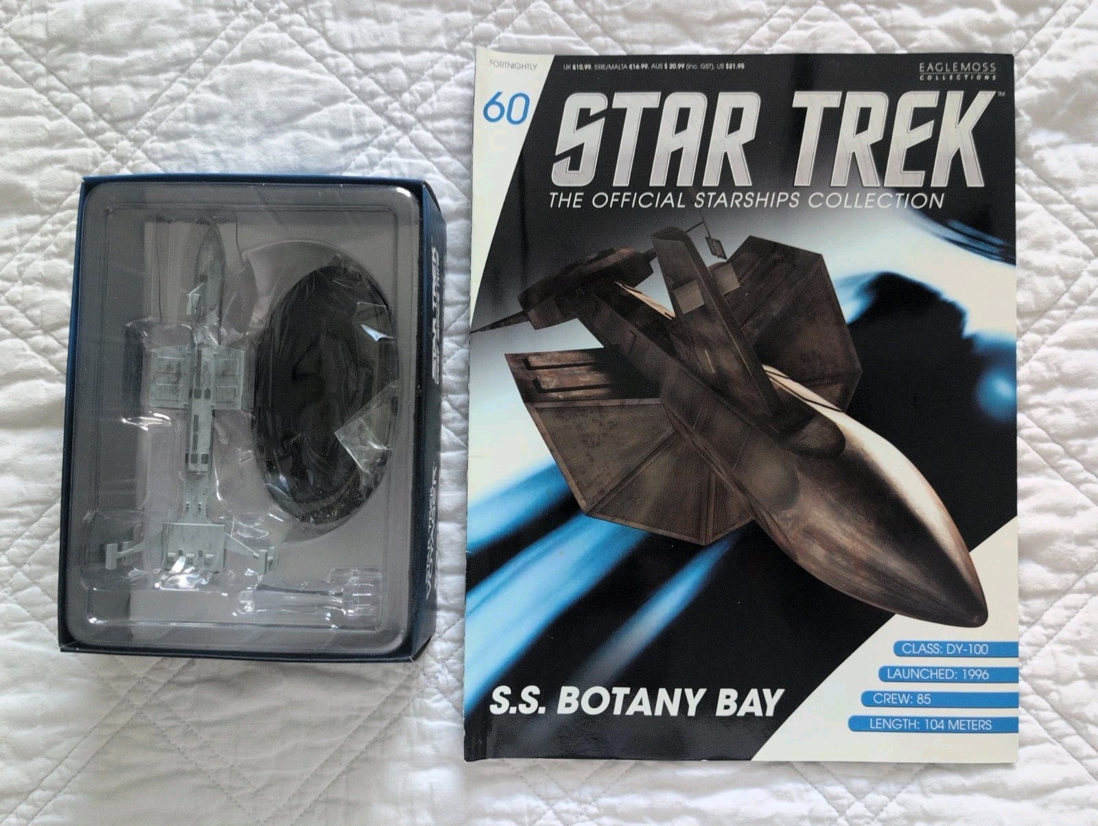 Eaglemoss Star Trek SS Botany Bay #60 DY-100 Khan Die Cast Model Magazine
