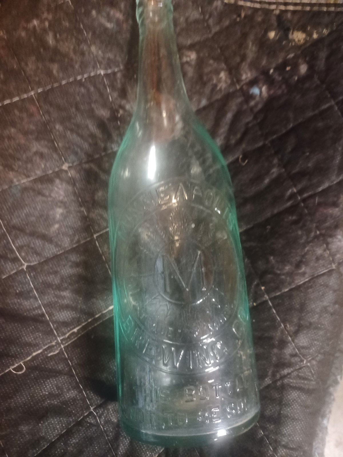 Vintage Minneapolis Brewing Co Embossed Bottle 12in.