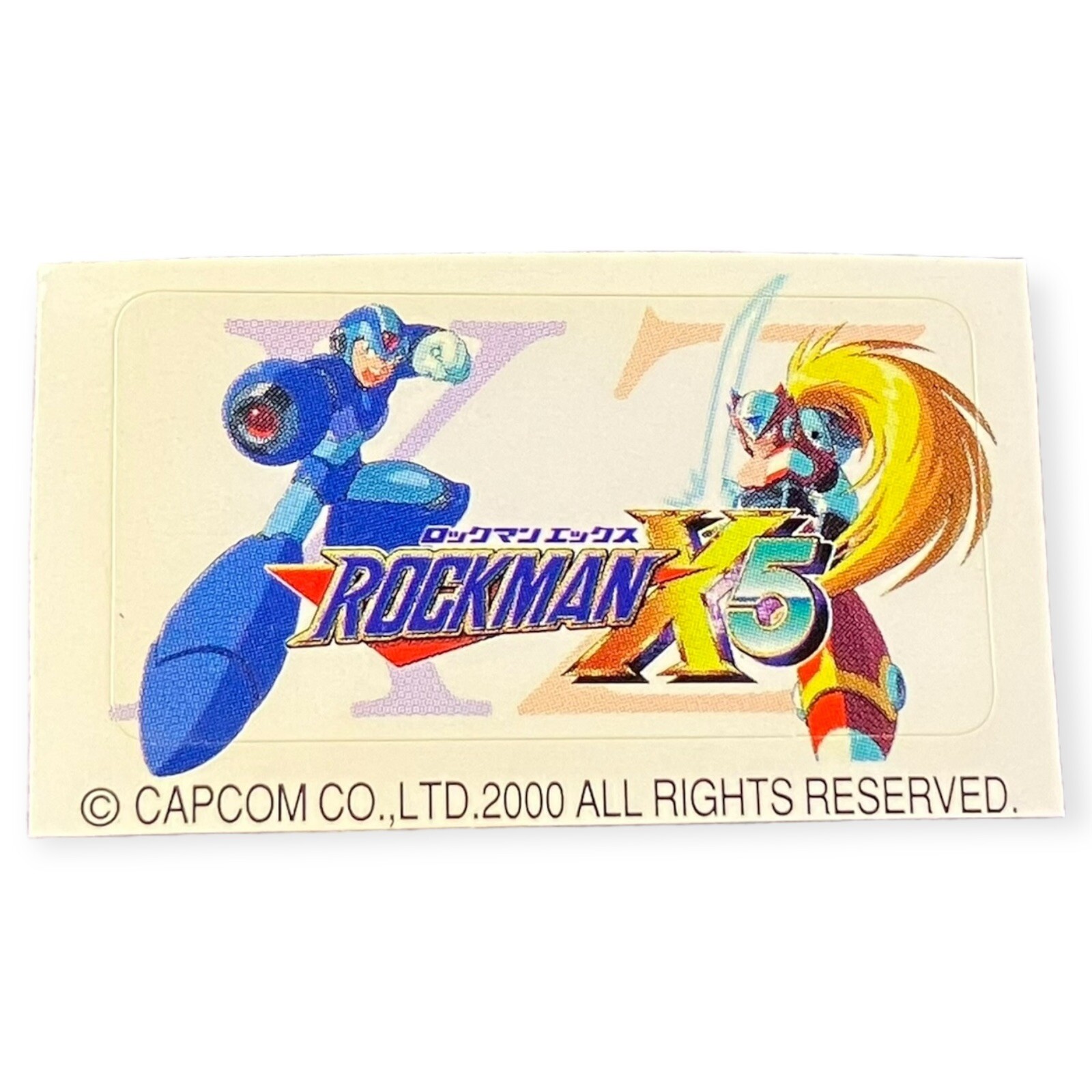 Sony PlayStation 1 PS1 Rockman Mega Man  Megaman Vintage Memory Card Sticker