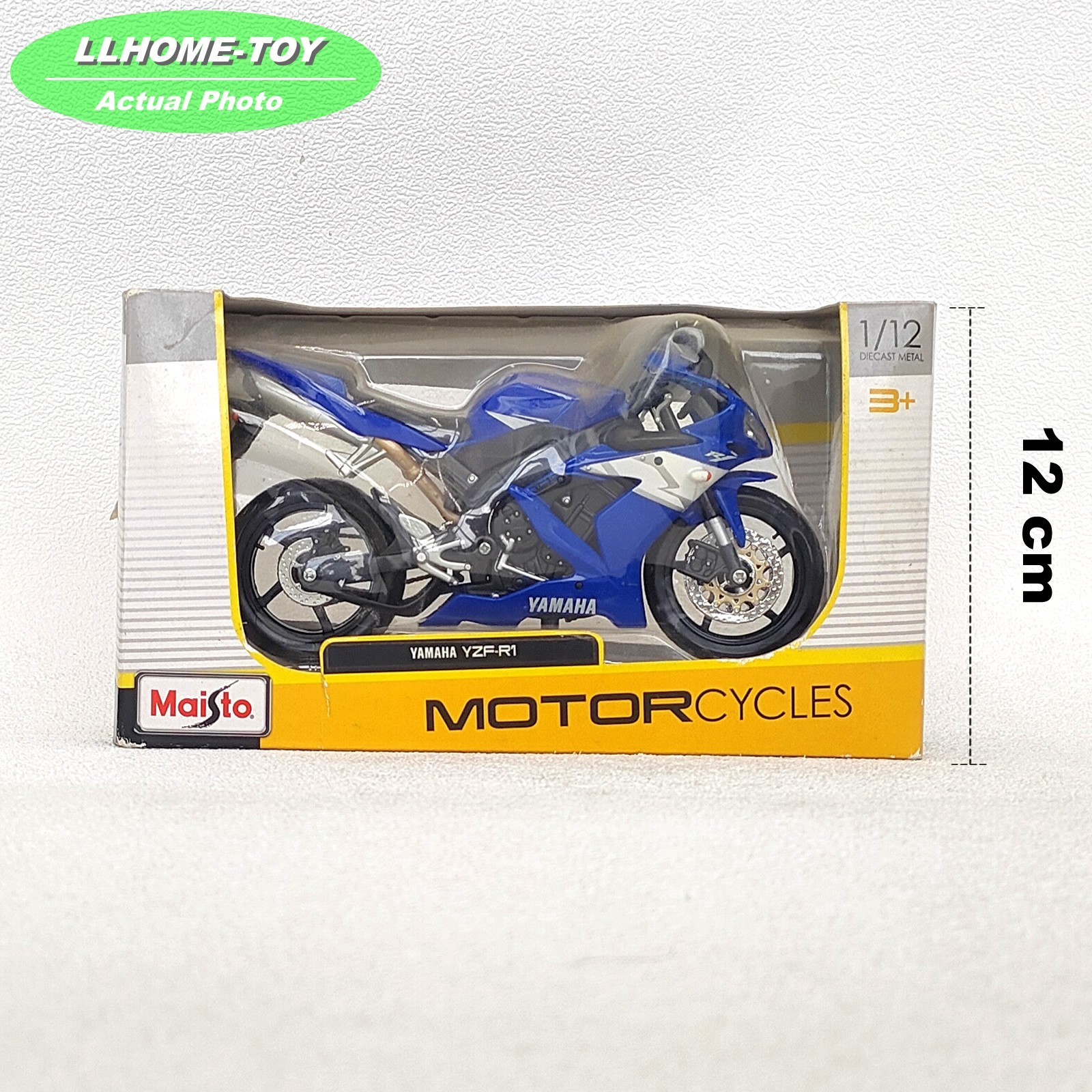 MAISTO 1:12 YAMAHA YZF-R1 MOTORCYCLE Bike Model collection Toy Gift NIB